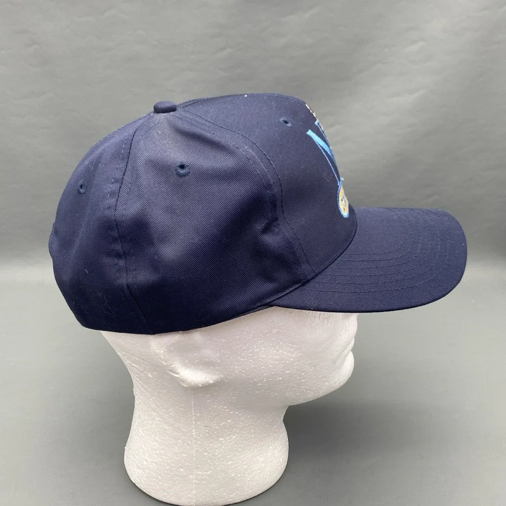 Vintage Statue Of Liberty New York‎ City Nylon Navy Snapback Hat